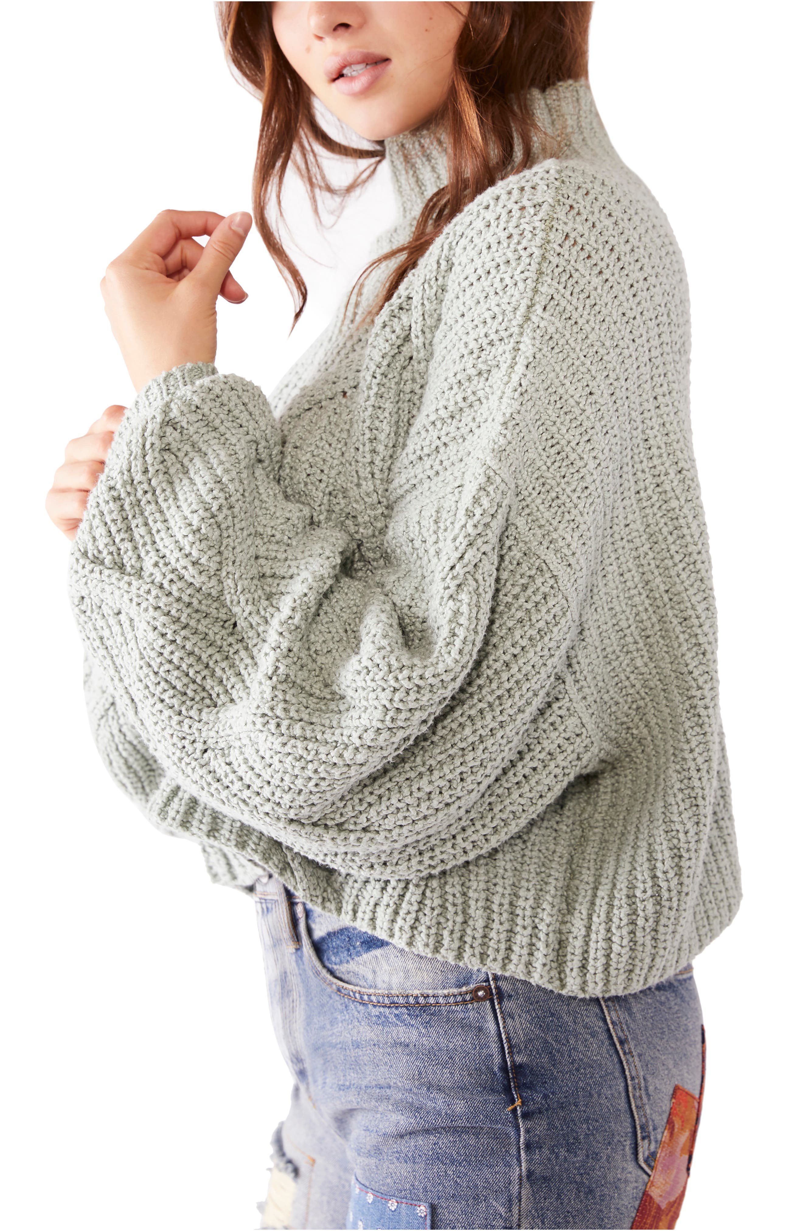 seasons change funnel neck sweater free people