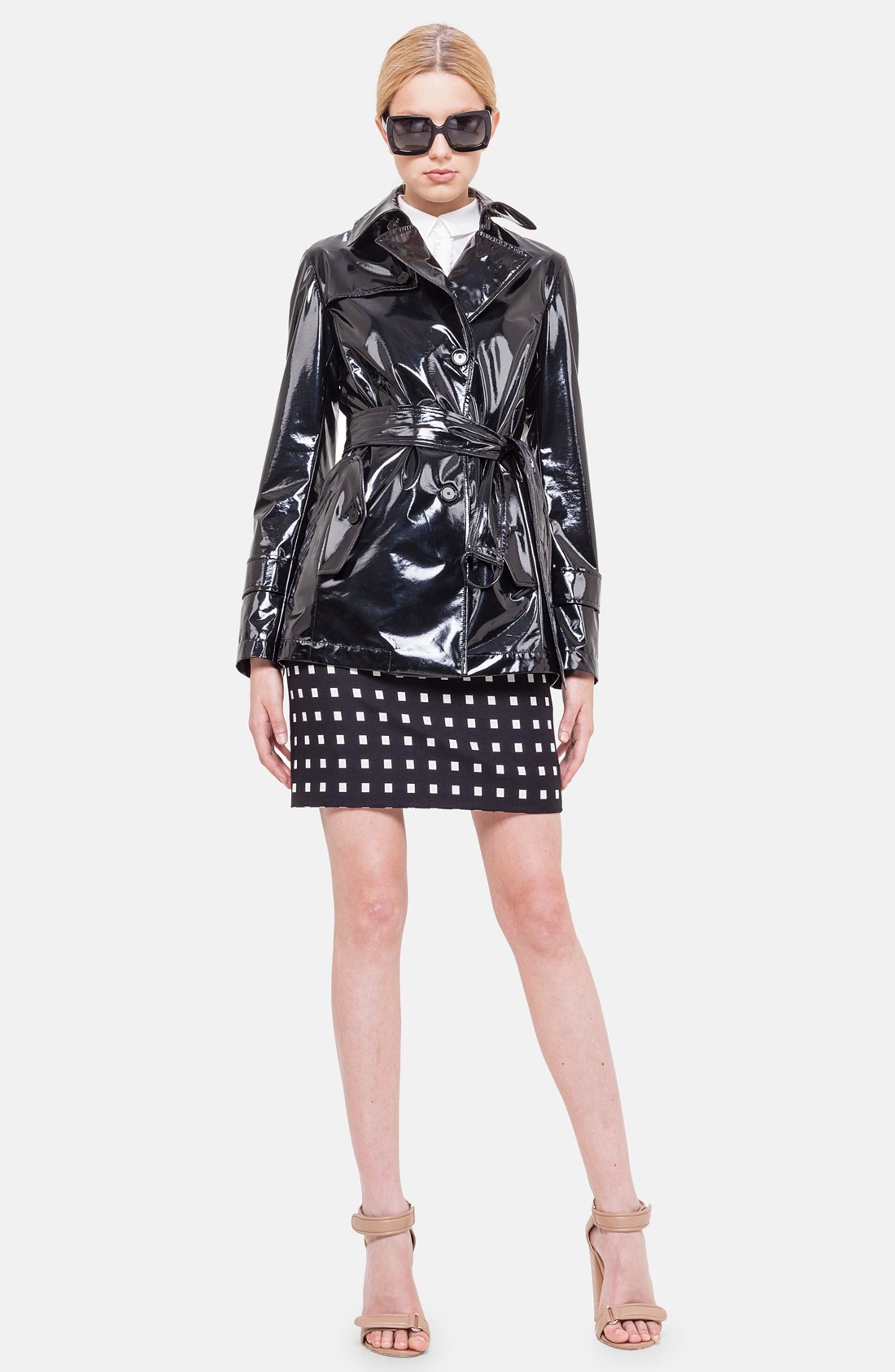 Akris punto Lacquered Trench Coat | Nordstrom