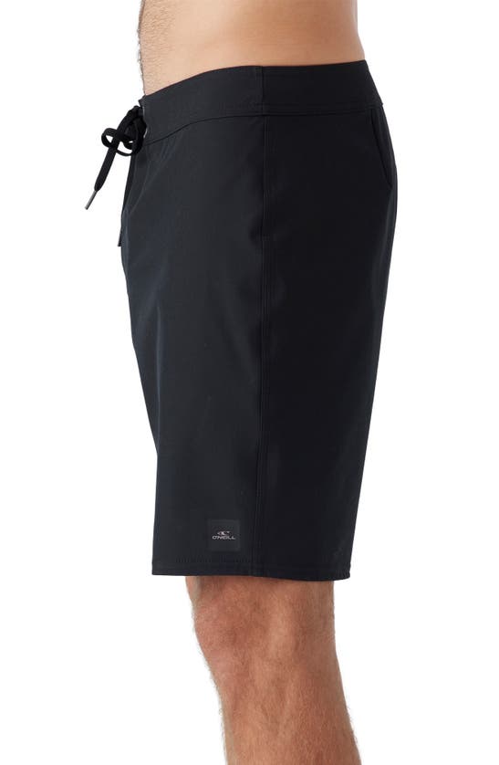 O'neill Superfreak Solid 21 Water Resistant Swim Trunks In Black