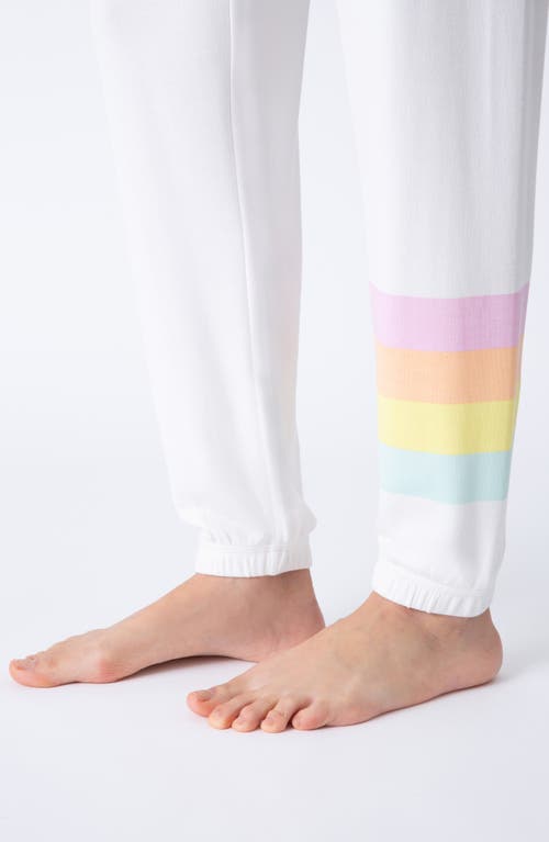 Pj Salvage Shine Bright Brushed Terry Pajama Pants In Ivory