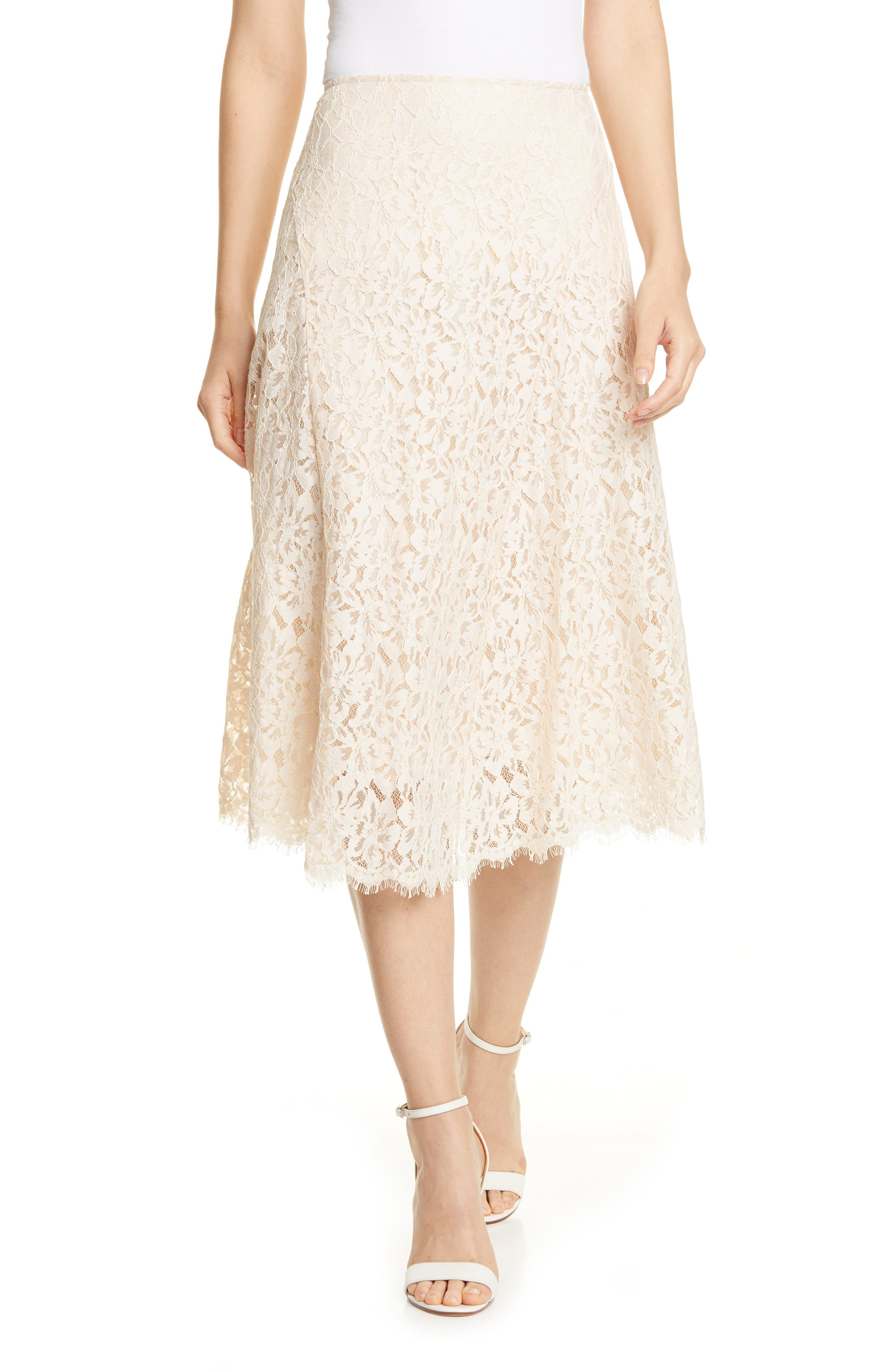 lace a line skirt