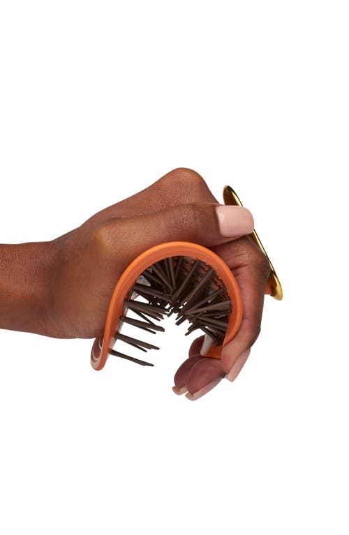 Manta Kinks Coils & Curls Healthy Hair & Scalp Brush In Amber Orange