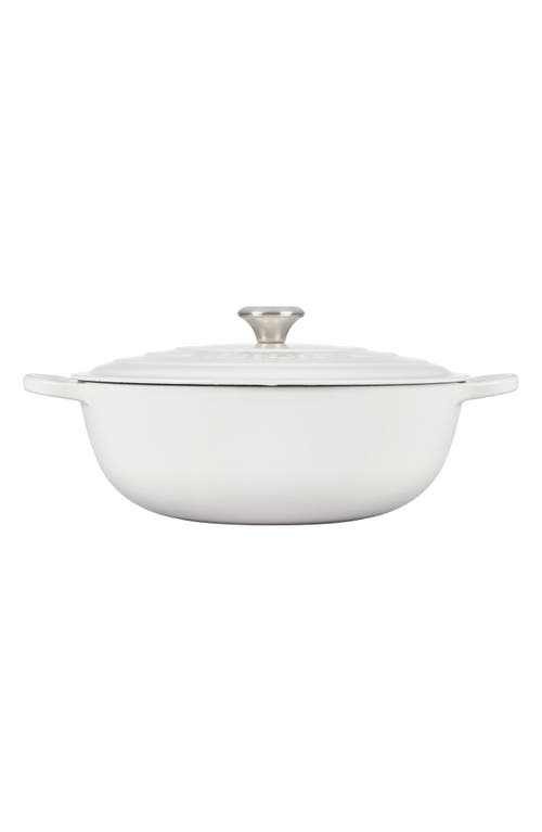 Le Creuset Signature 7.5-quart Enameled Cast Iron Brazier In White