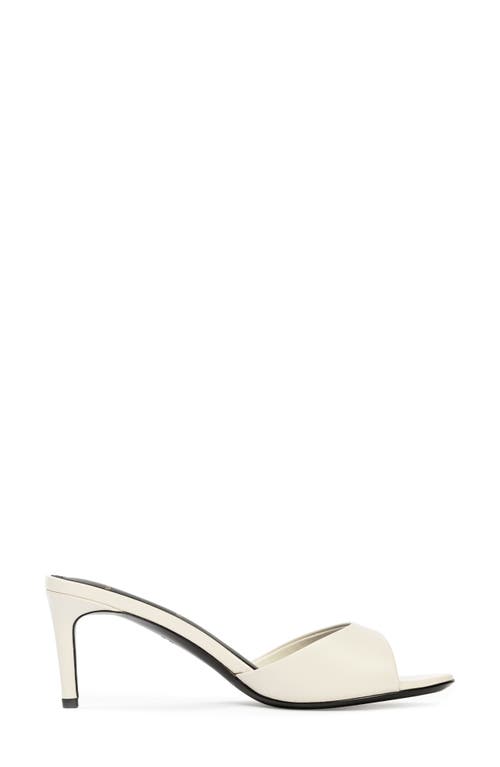 Black Suede Studio Freddie Slide Sandal In Coconut Nappa