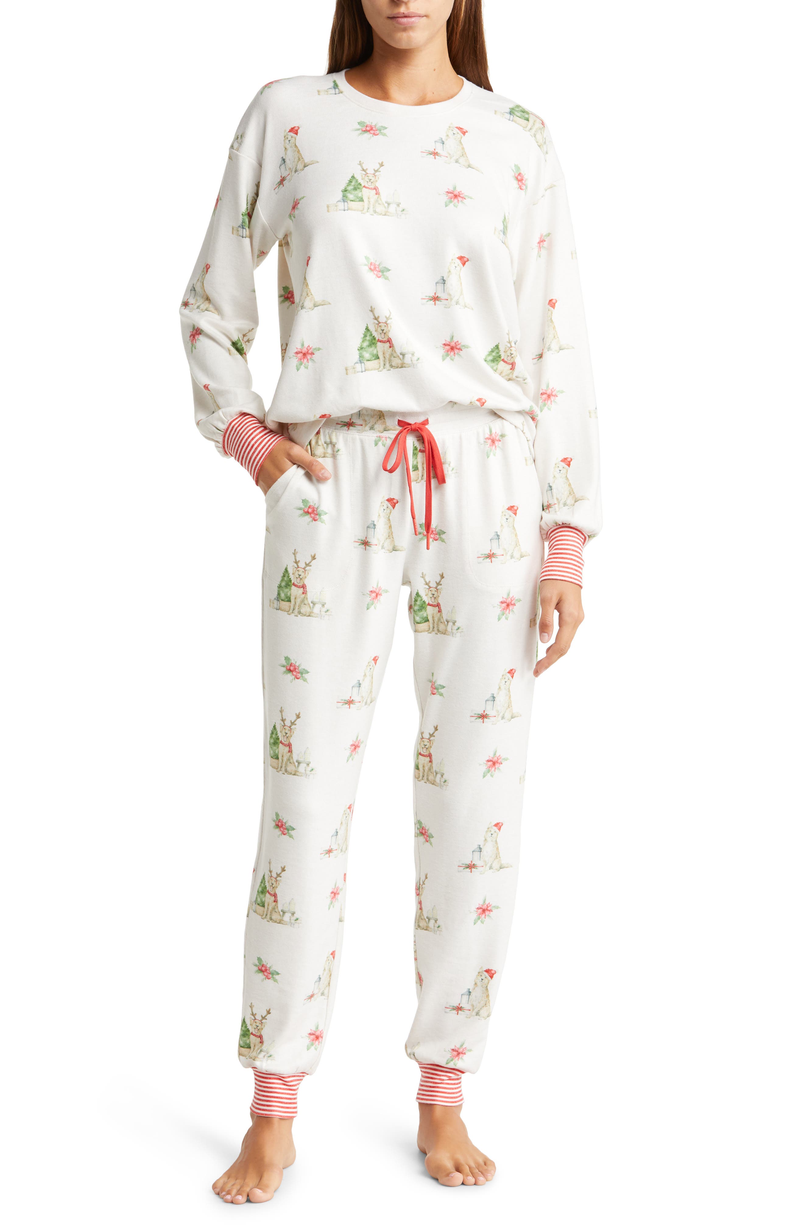 PJ Salvage Winter Wear Frenchie Style Jogger Style Pajama Pants Kleding Dameskleding Pyjamas & Badjassen Pyjamashorts & Pyjamabroeken Broek 