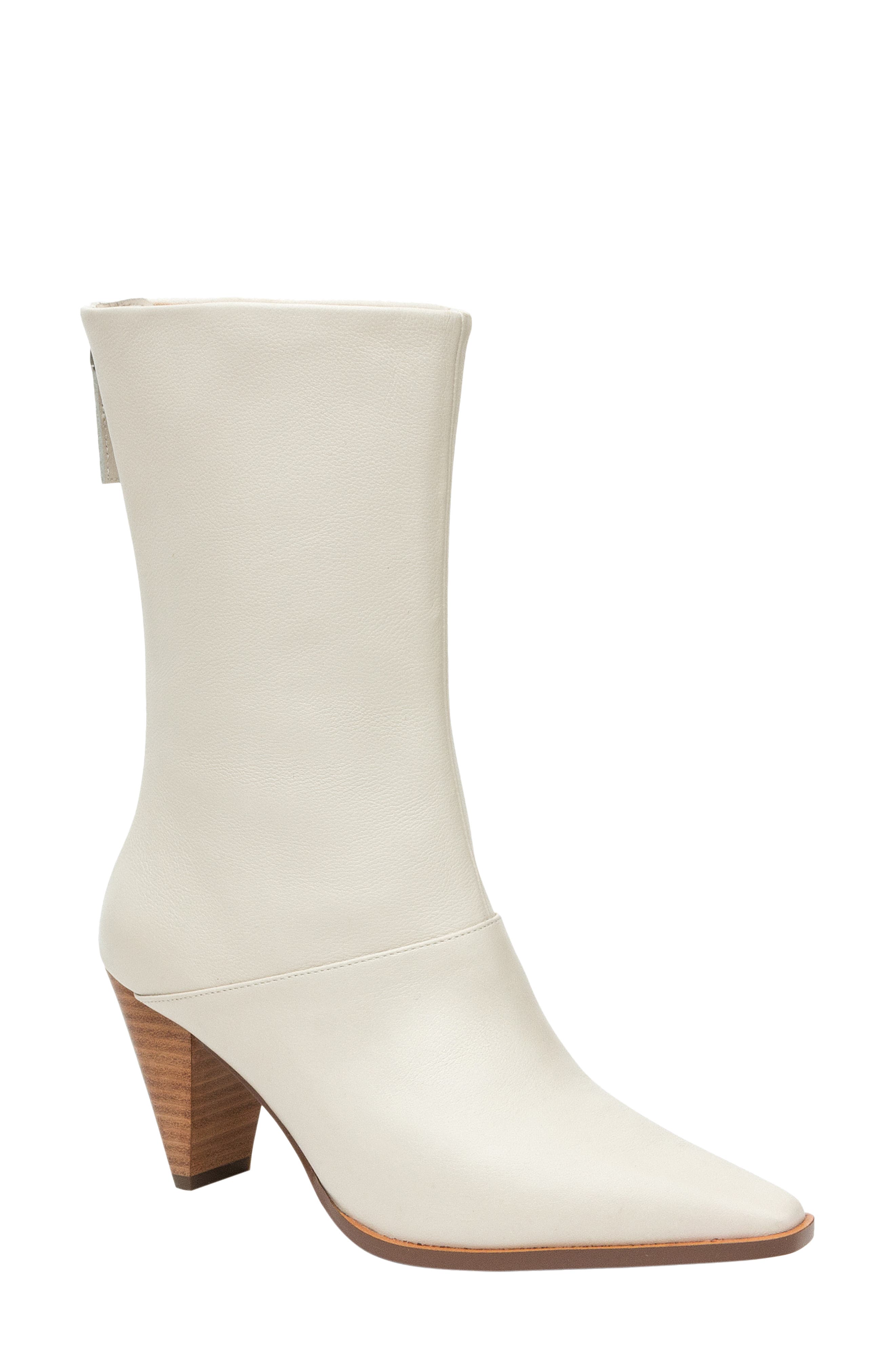 ankle boots white