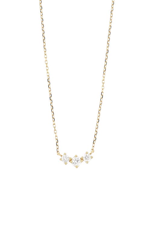 Bony Levy Rita Diamond Curved Pendant Necklace in 18Ky at Nordstrom