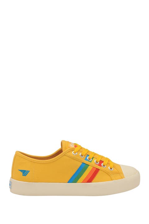 womens yellow slip on shoes
