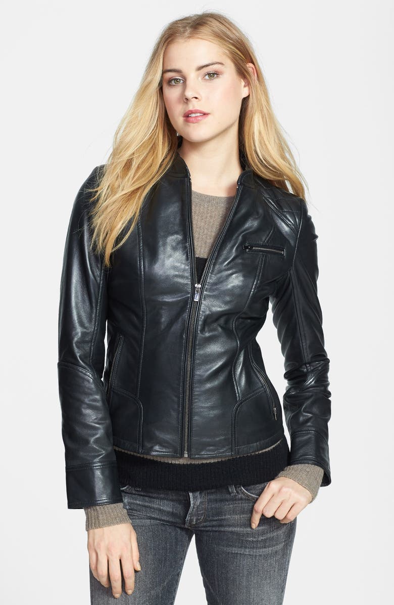 LaMarque Zip Front Leather Jacket | Nordstrom
