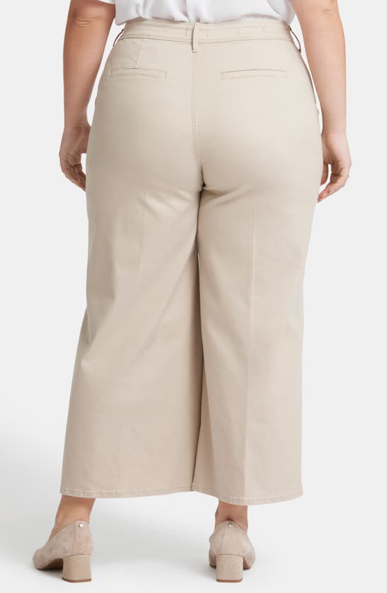 Nydj Mona High Waist Ankle Wide Leg Trouser Jeans In Feather