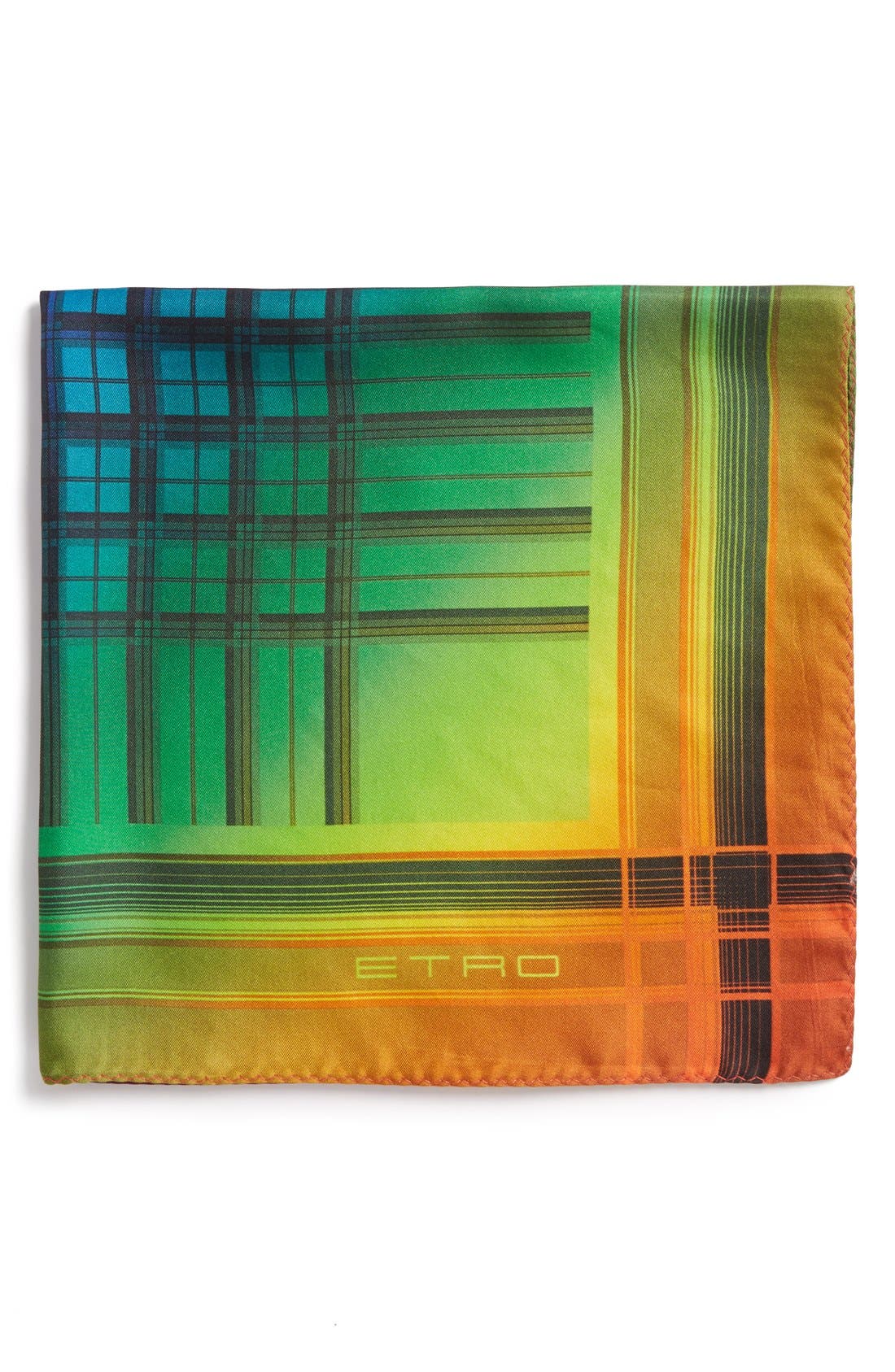 Etro Geometric Print Silk Pocket Square Nordstrom