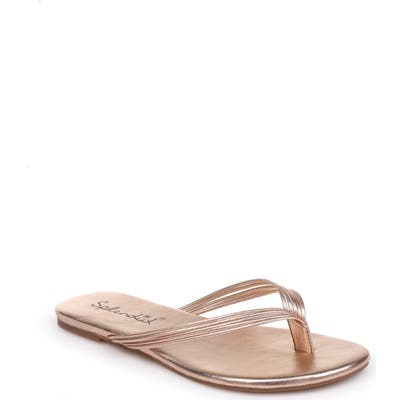 Splendid Shyanna Strappy Flip Flop- Metallic