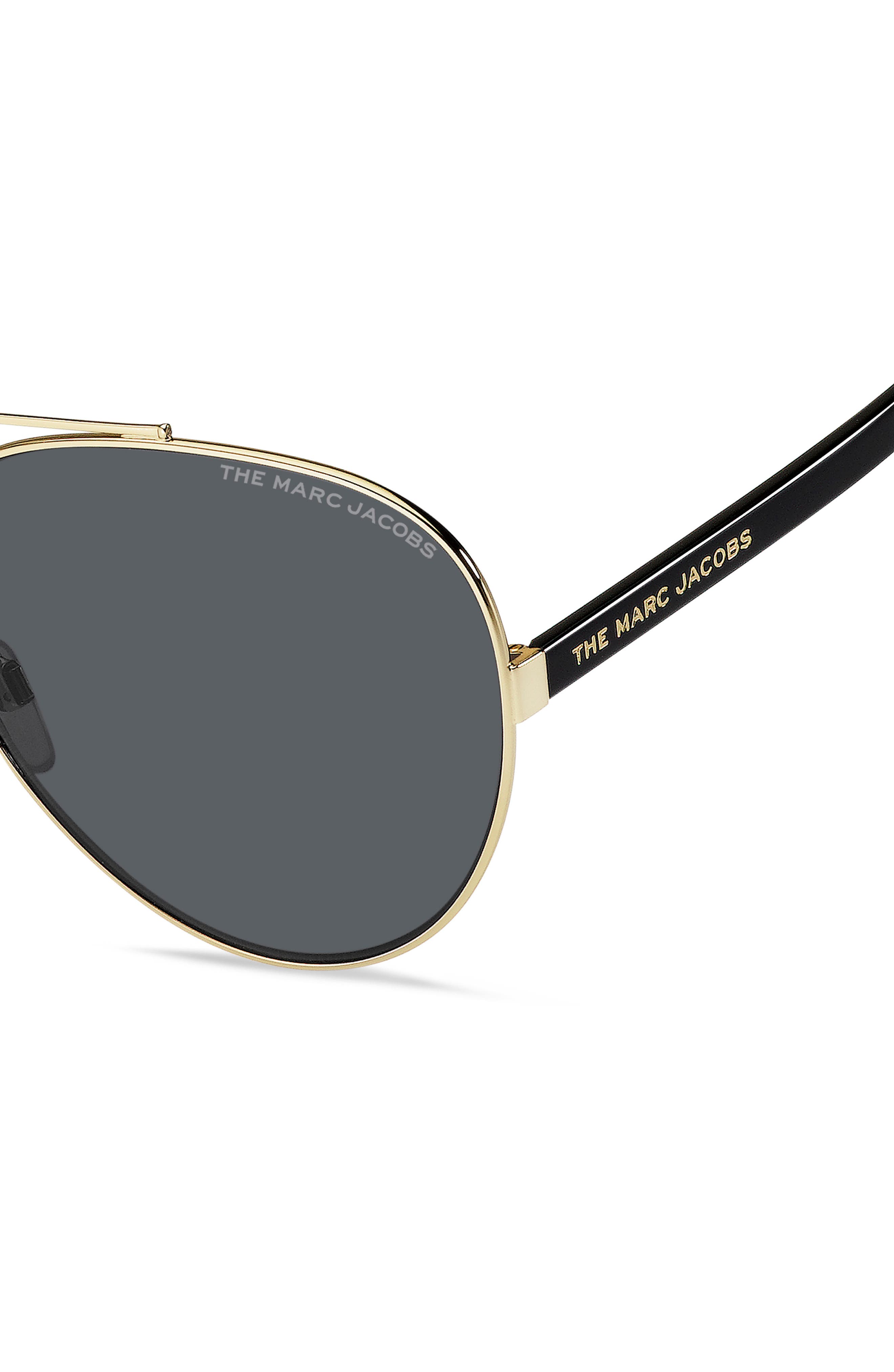 marc jacobs 62mm aviator sunglasses