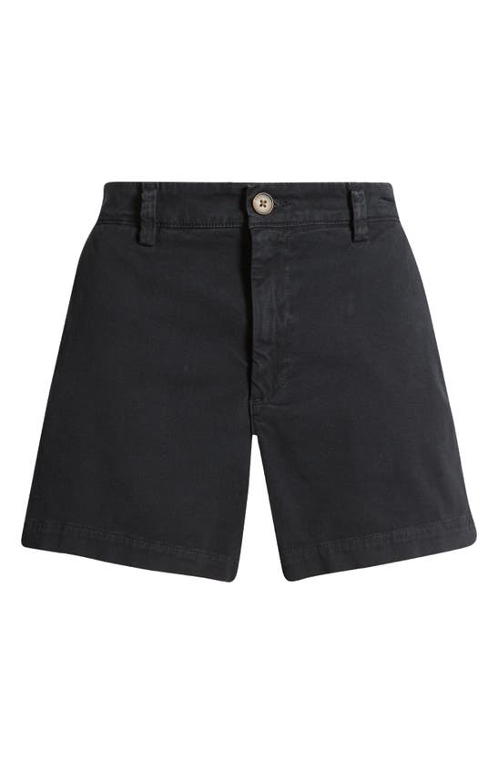 Shop Ag Caden Tailored Trouser Shorts In Sulfur Black