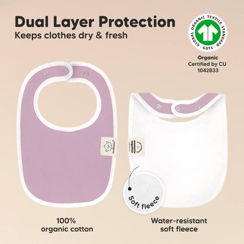 Keababies 8-pack Baby Drool Bibs In Muted Pastel