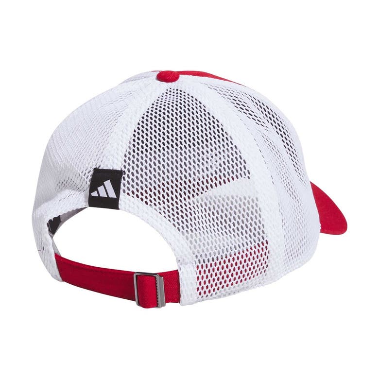 Shop Adidas Originals Adidas Scarlet Nebraska Huskers Mascot Slouch Trucker Adjustable Hat