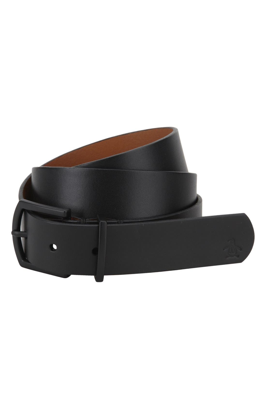 Original Penguin 'Cesar' Leather Belt Nordstrom