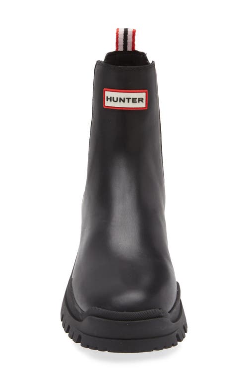 Shop Hunter Winica Waterproof Leather Chelsea Boot In Black