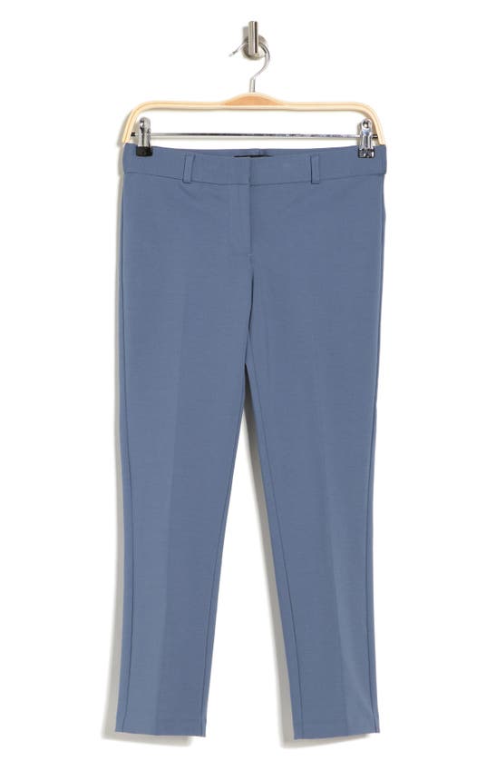 Amanda & Chelsea Chelsea Straight Leg Cotton Blend Pants In Slate