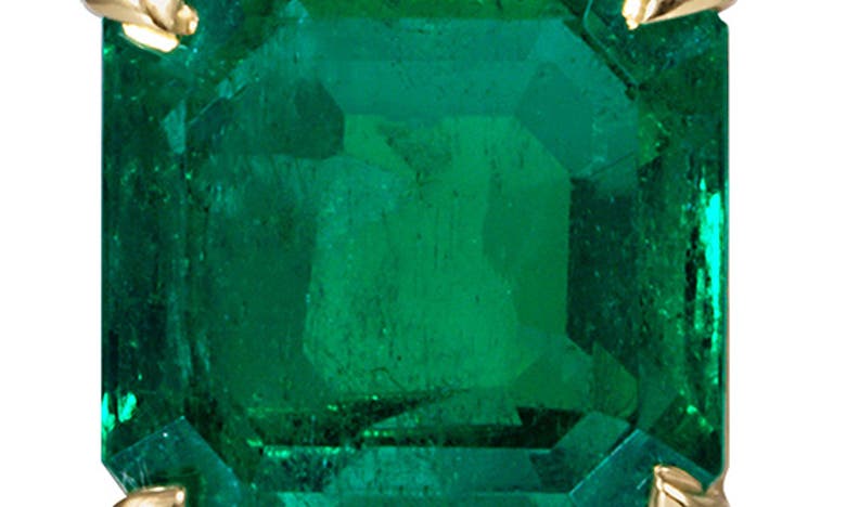 Shop Mindi Mond Colombian Emerald Drop Earrings In 18kyg