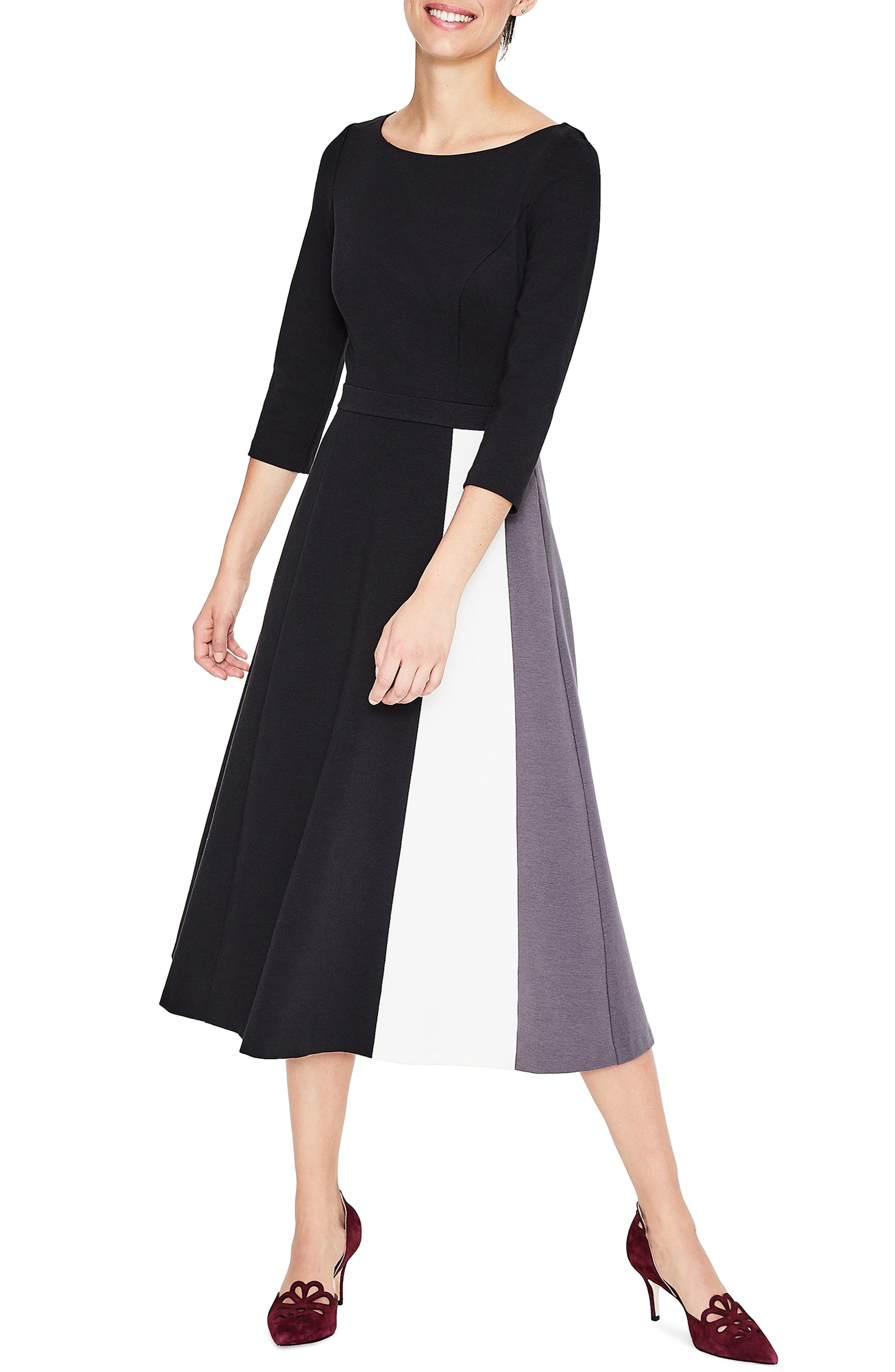 ponte midi dress