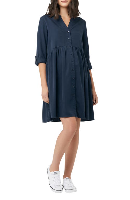 Ripe Maternity Demi Pleated Button-Up Dress at Nordstrom,