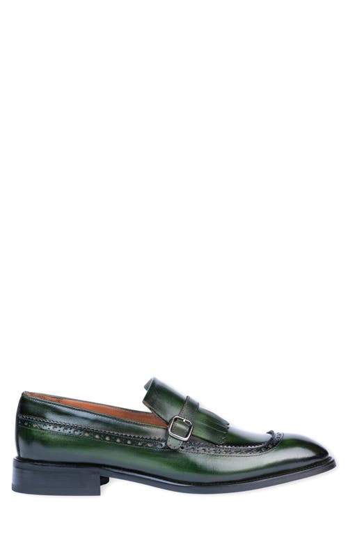 Vellapais Caddy Medallion Wingtip Oxford In Dark Green