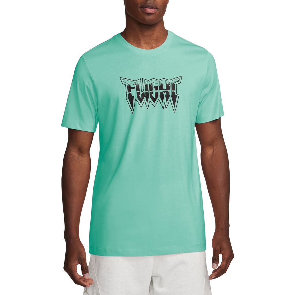Jordan Flight Skull Graphic T-shirt In Green