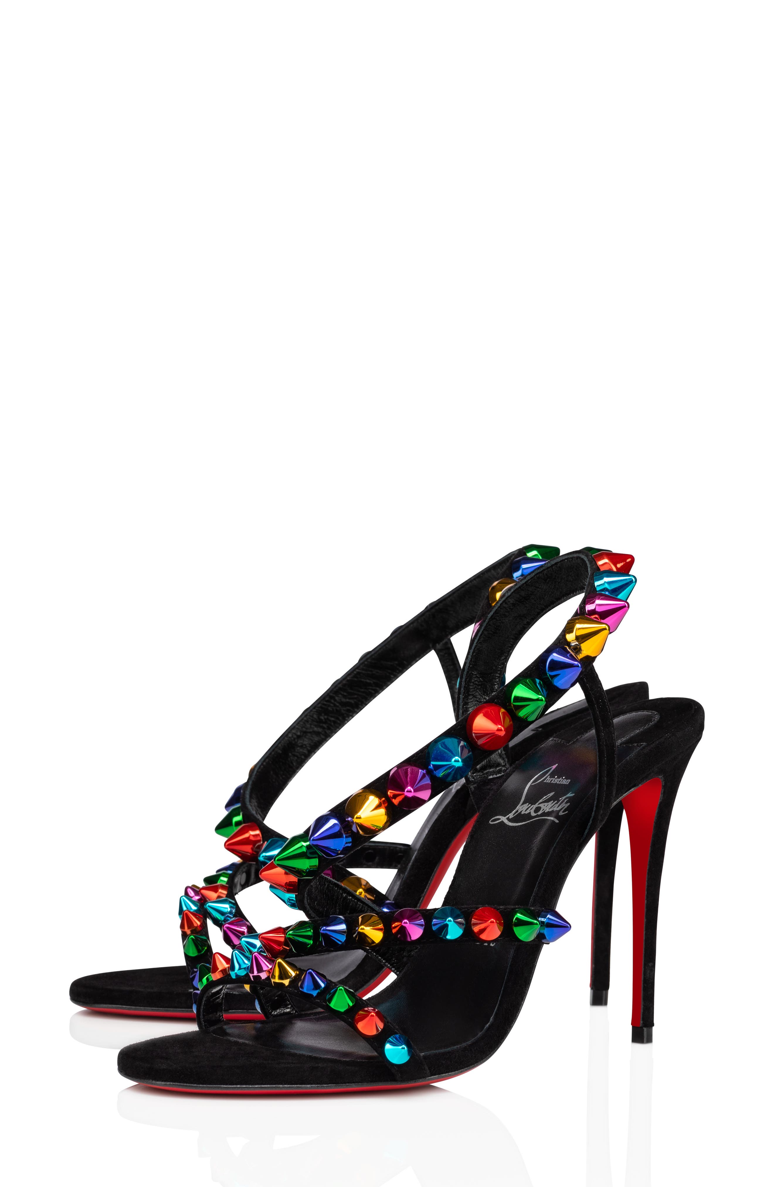 christian louboutin open toe heels