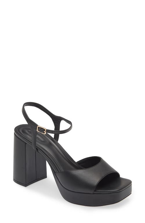 Shop Open Edit Whitney Block Heel Sandal In Black