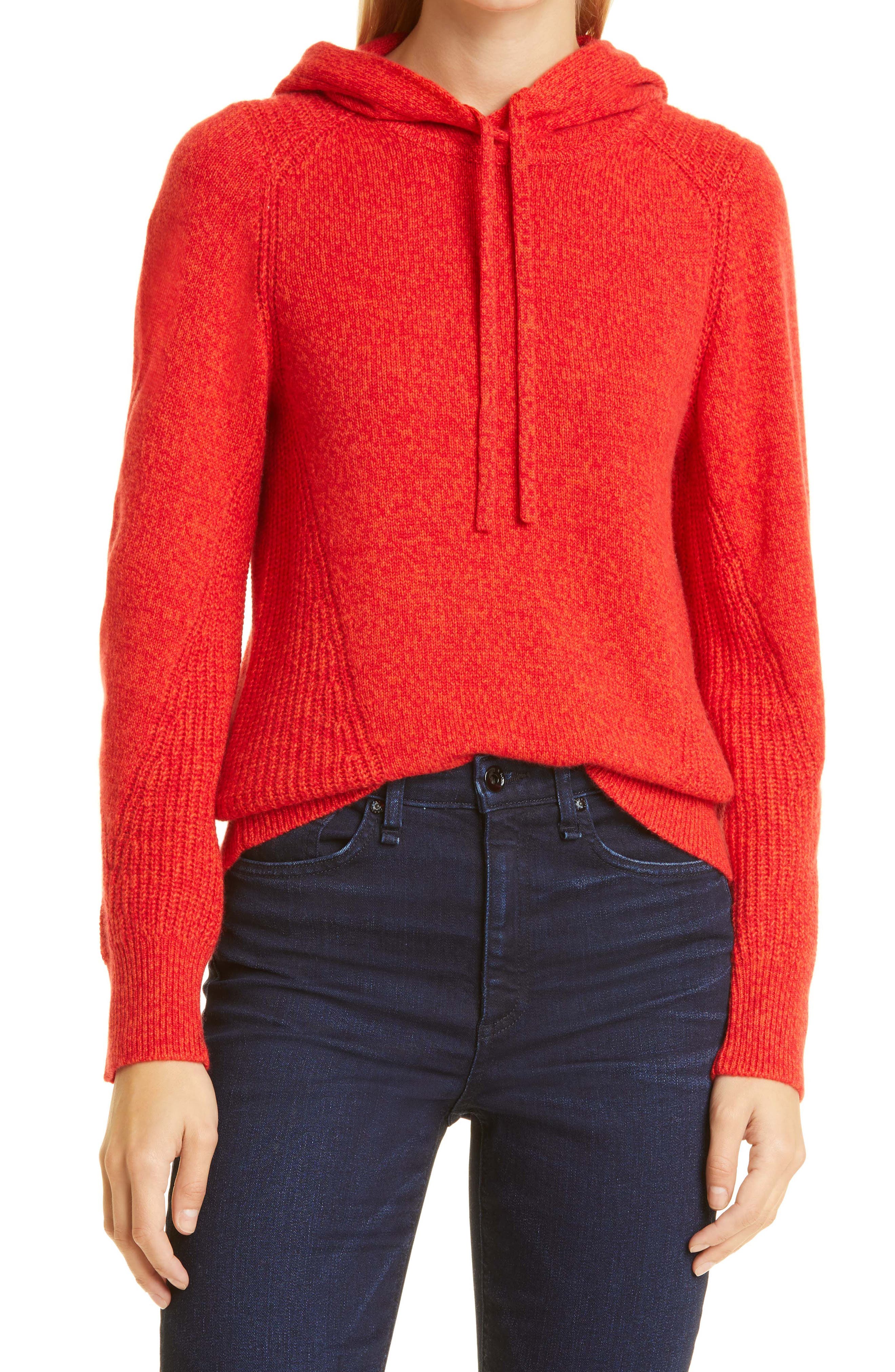 red cashmere turtleneck