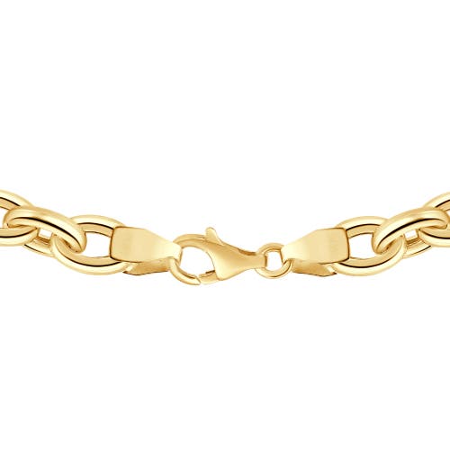 Bliss Diamond 24" Chain Necklace 32 Grams 7.5mm Thick In 14k Yellow Gold