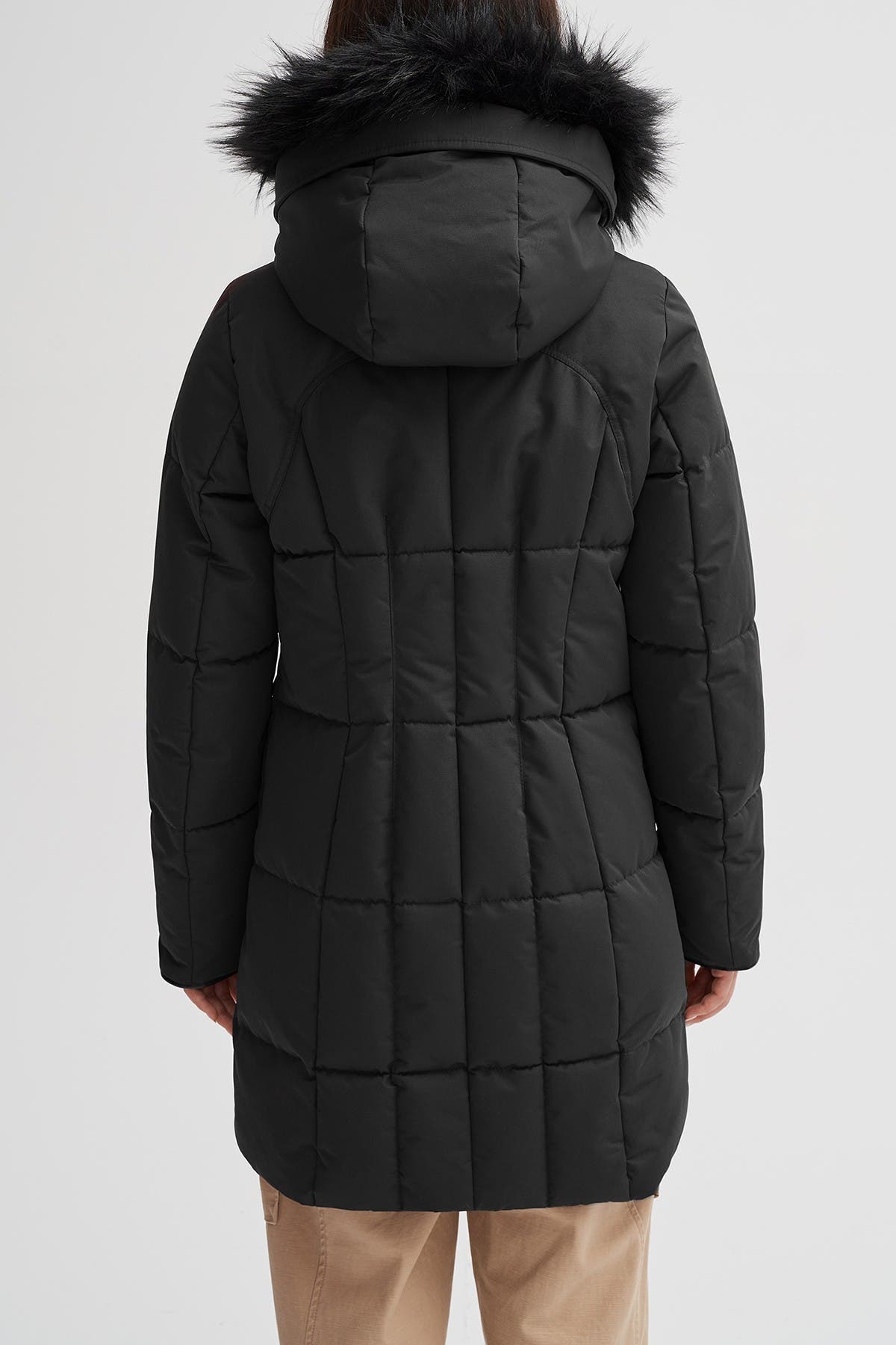 faux parka coat
