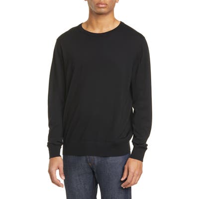 Dries Van Noten January Merino Wool Crewneck Sweater, Black