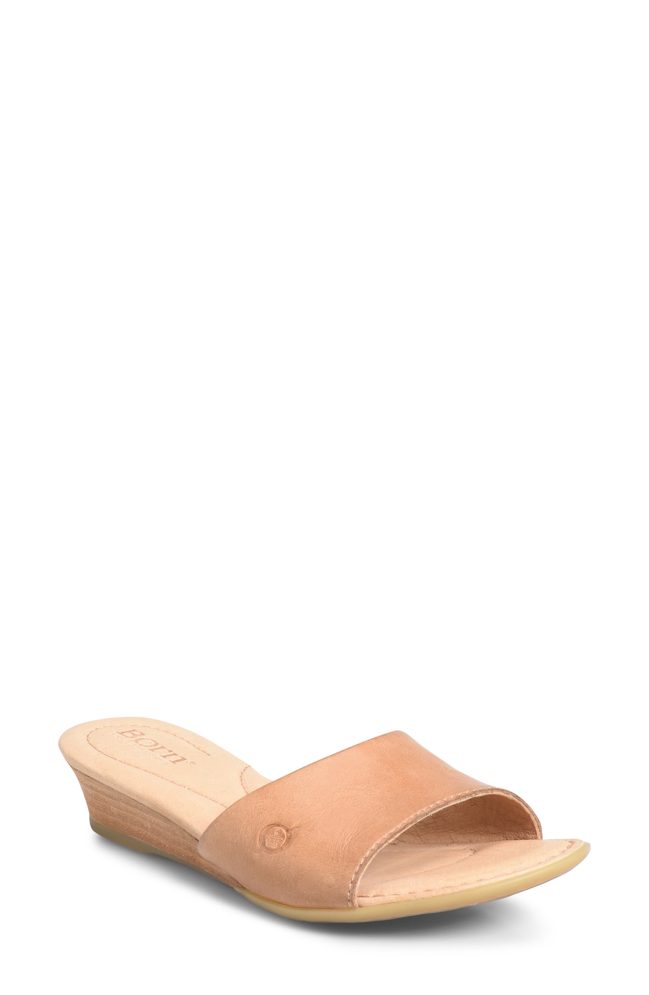 B?rn Shasta Wedge Slide Sandal, Brown
