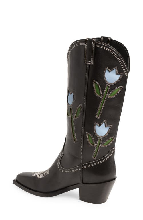 Loeffler Randall Wilder Western Boot In Black