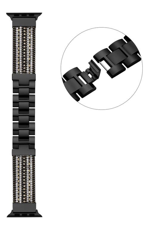 Shop The Posh Tech Beaded Apple Watch® Bracelet Watchband In Black/silver