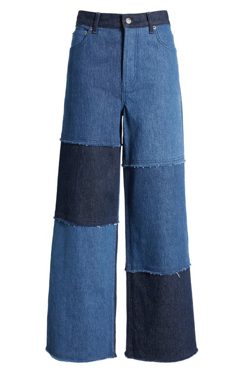 Shop Rails The Getty Patchwork High Waist Jeans In Indigo Patchwork