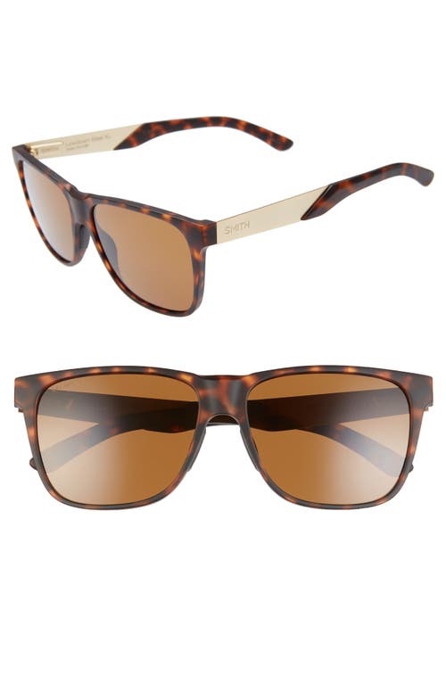 Lowdown XL Steel 59mm ChromaPop Sunglasses in Matte Dark Tortoise/Brown