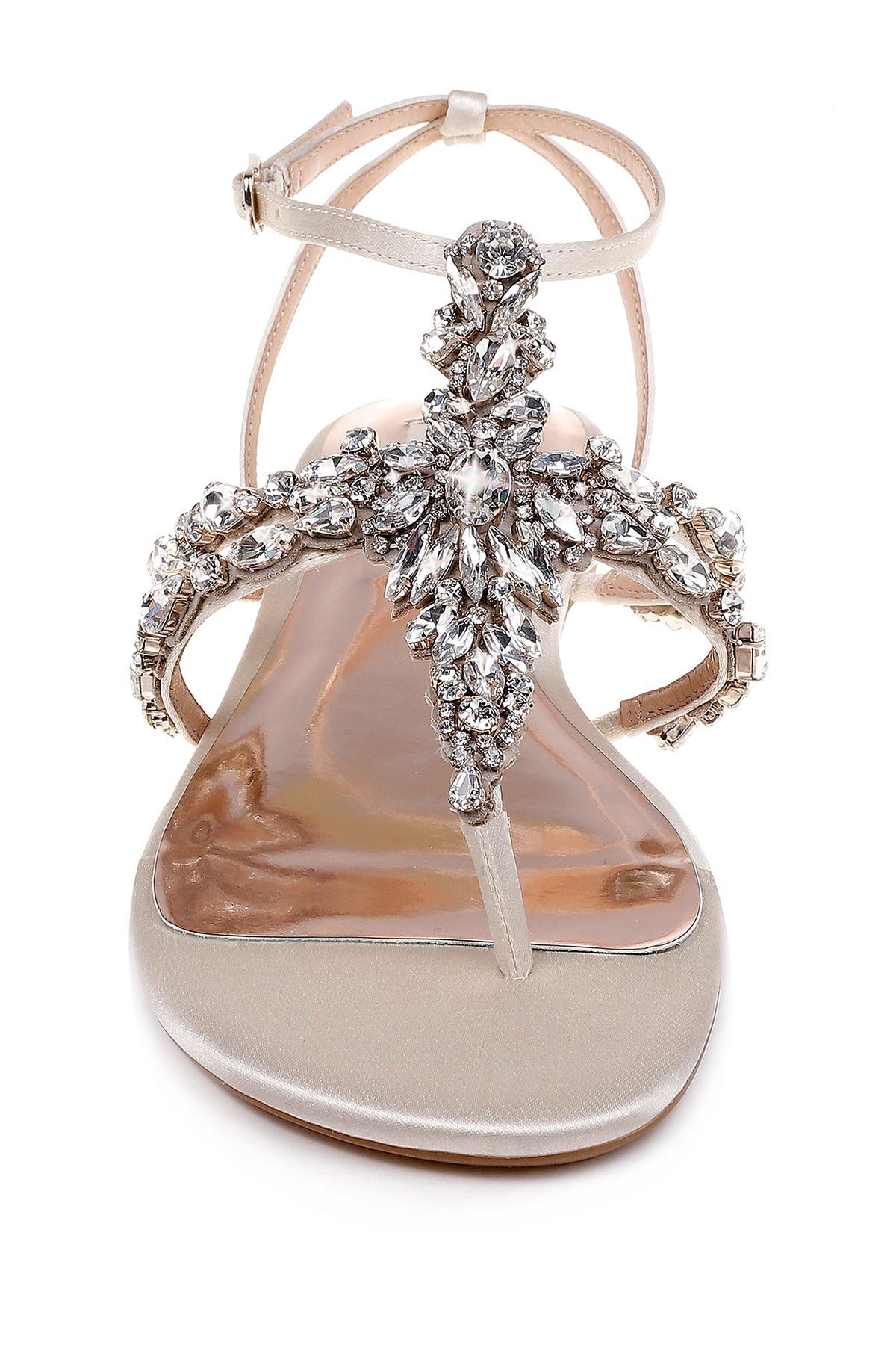 badgley mischka hampden crystal embellished sandal
