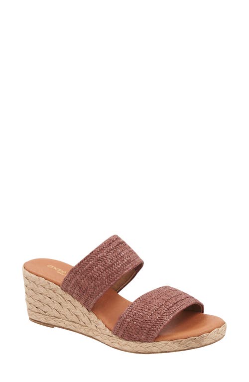 André Assous Nori Espadrille Wedge Sandal Chocolate at Nordstrom,