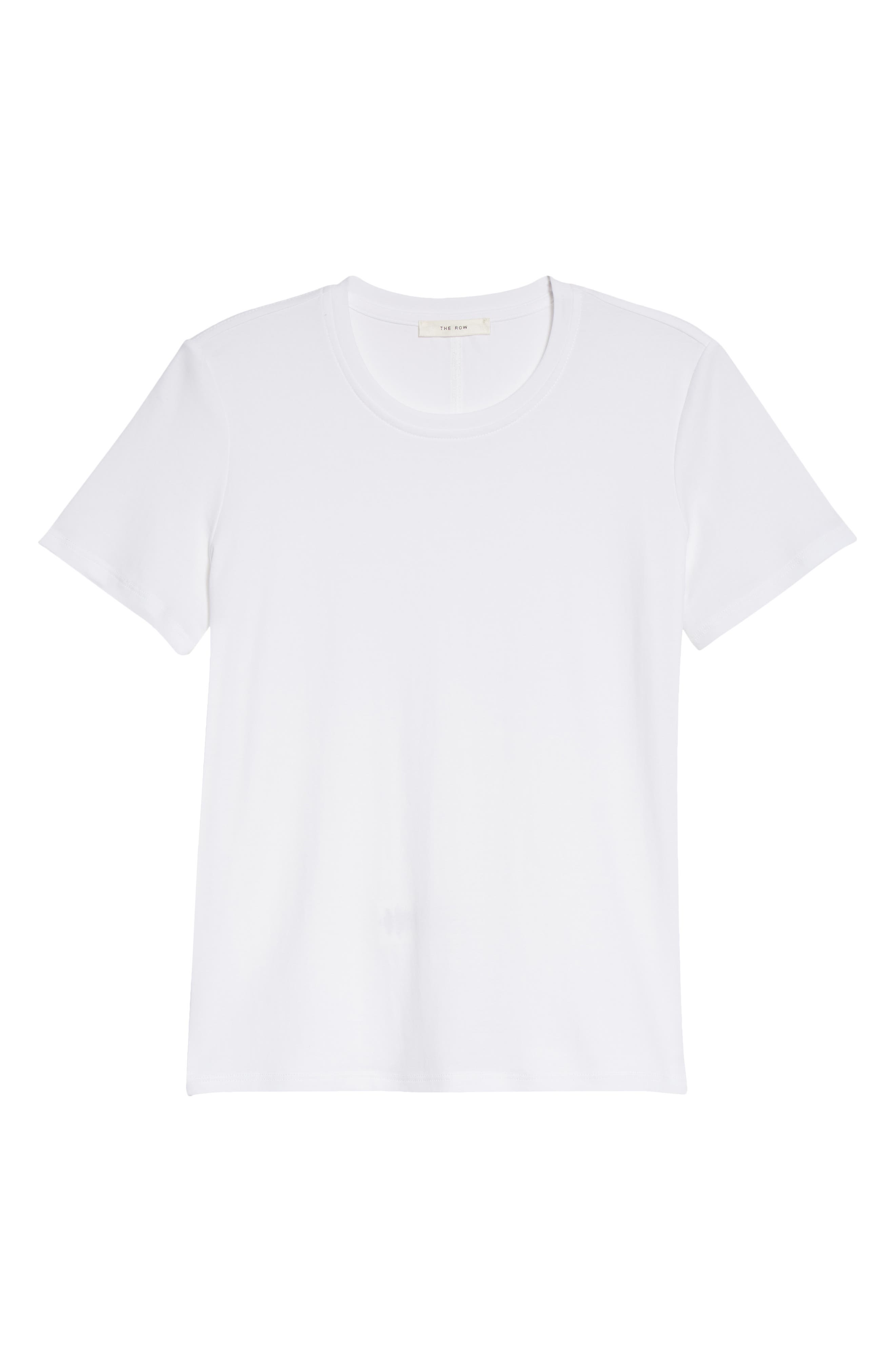 The Row Wesler Cotton Jersey T-Shirt in Bright White at Nordstrom, Size X-Large