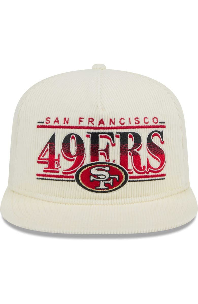 New Era Men's New Era Cream San Francisco 49ers Throwback Corduroy ...