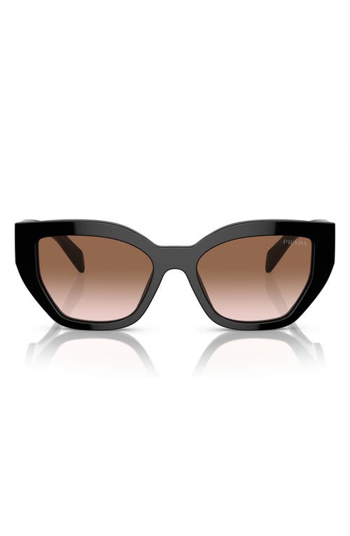 Prada 53mm Butterfly Polarized Sunglasses in Black at Nordstrom