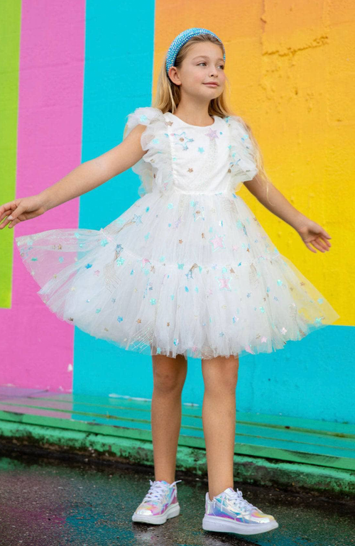 LOLA + THE BOYS LOLA + THE BOYS SHOOTING STAR TULLE DRESS