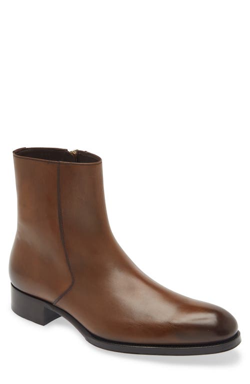 TOM FORD Edgar Ankle Boot 1Y005 Bronze at Nordstrom,