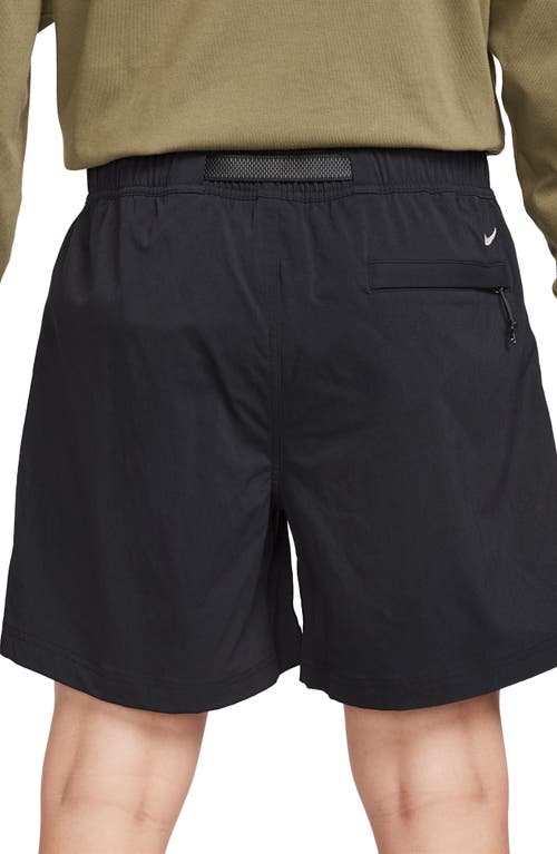 Shop Nike Acg Water Repellent Stretch Nylon Hiking Shorts In Black/anthracite/white