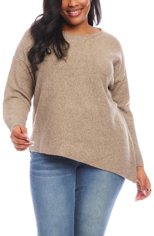 Shop Karen Kane Asymmetric Sweater In Earth