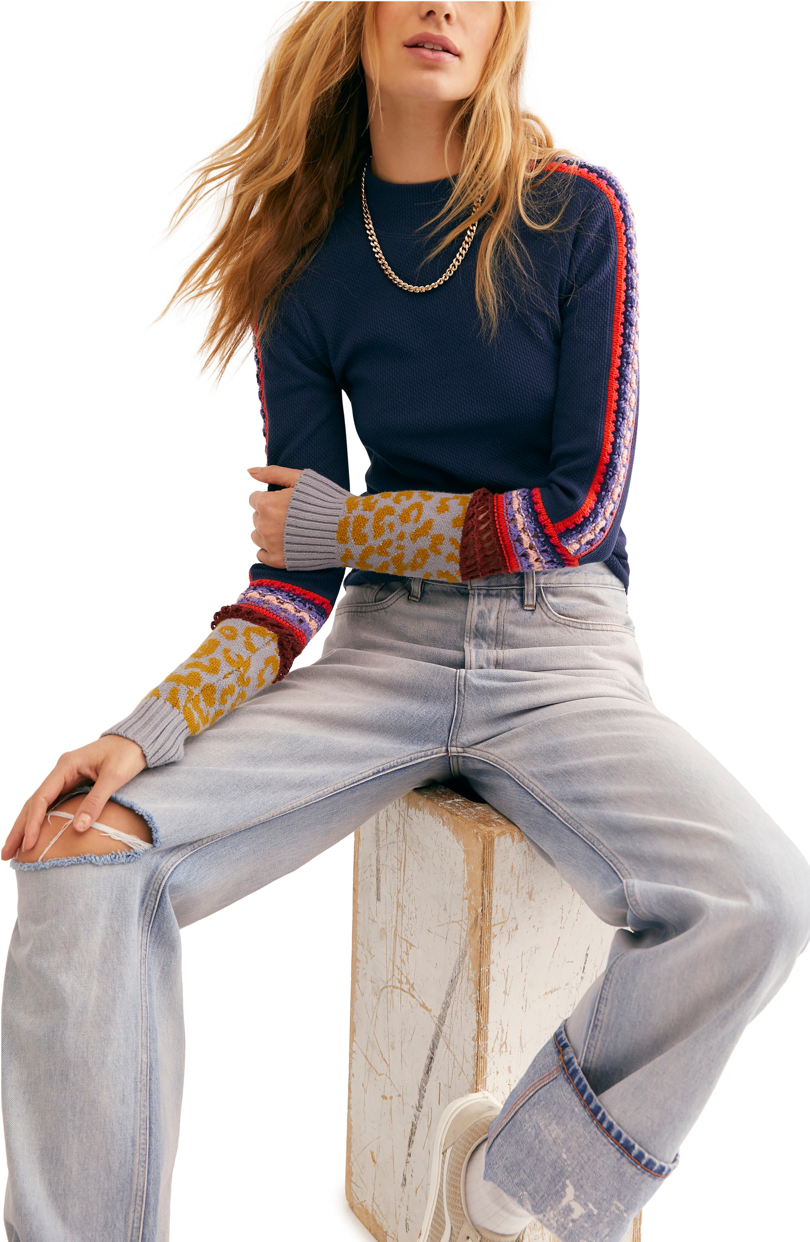 free people switch it up cuff top