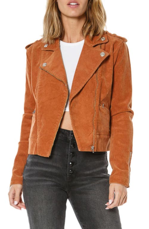 Juicy Couture Corduroy Moto Jacket in Ginger
